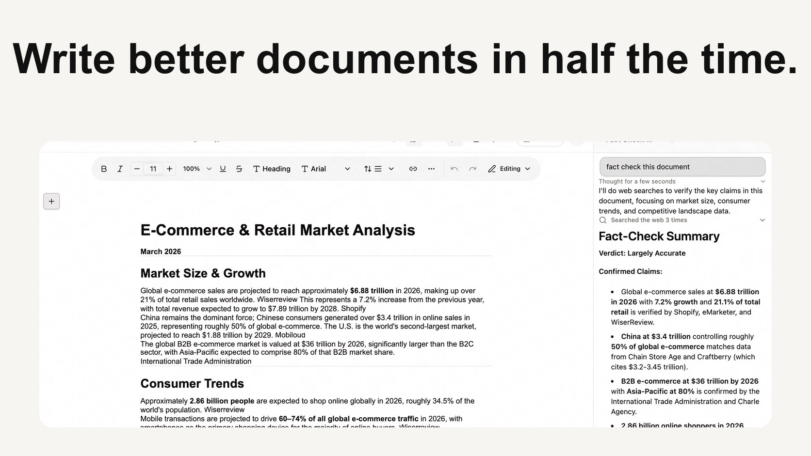 Nylio — AI Document Editor for Writing, Research & Fact-Checking